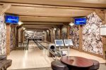 Private bowling alley for guests only